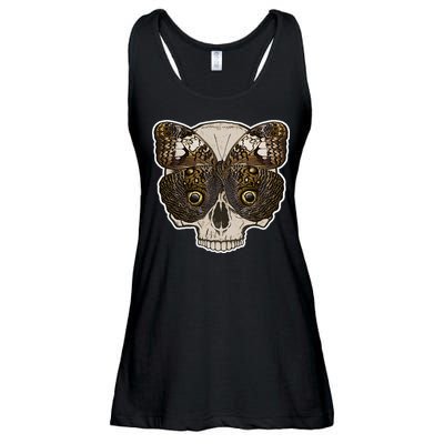 Butterfly Skull Moth Ladies Essential Flowy Tank