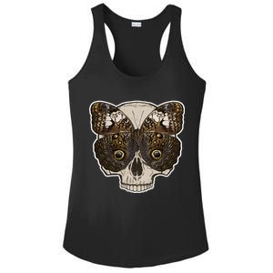 Butterfly Skull Moth Ladies PosiCharge Competitor Racerback Tank