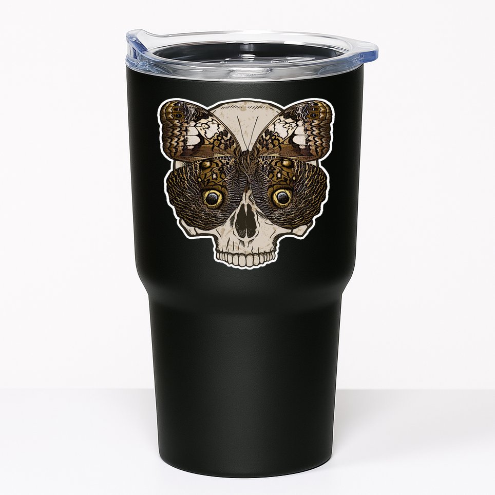 Butterfly Skull Moth Tumbler