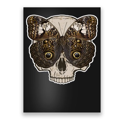 Butterfly Skull Moth Poster