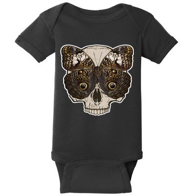 Butterfly Skull Moth Baby Bodysuit