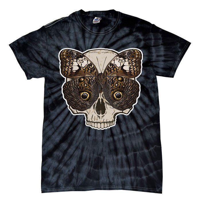 Butterfly Skull Moth Tie-Dye T-Shirt