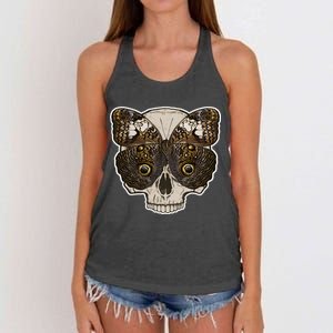 Butterfly Skull Moth Women's Knotted Racerback Tank