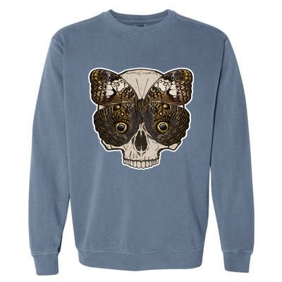 Butterfly Skull Moth Garment-Dyed Sweatshirt