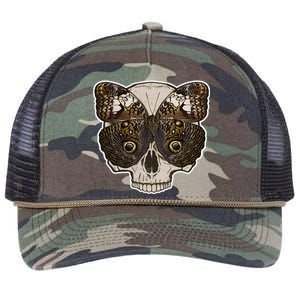 Butterfly Skull Moth Retro Rope Trucker Hat Cap