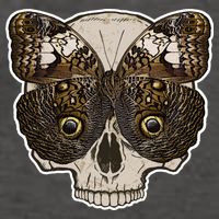 Butterfly Skull Moth Vector Backpack