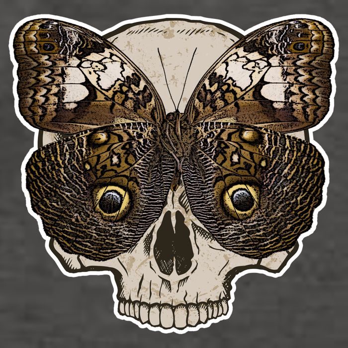 Butterfly Skull Moth Vector Backpack