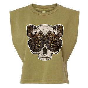 Butterfly Skull Moth Garment-Dyed Women's Muscle Tee