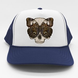 Butterfly Skull Moth Trucker Hat