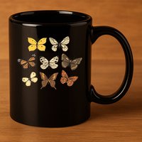 Butterfly Species 11oz C Handle Ceramic Mug