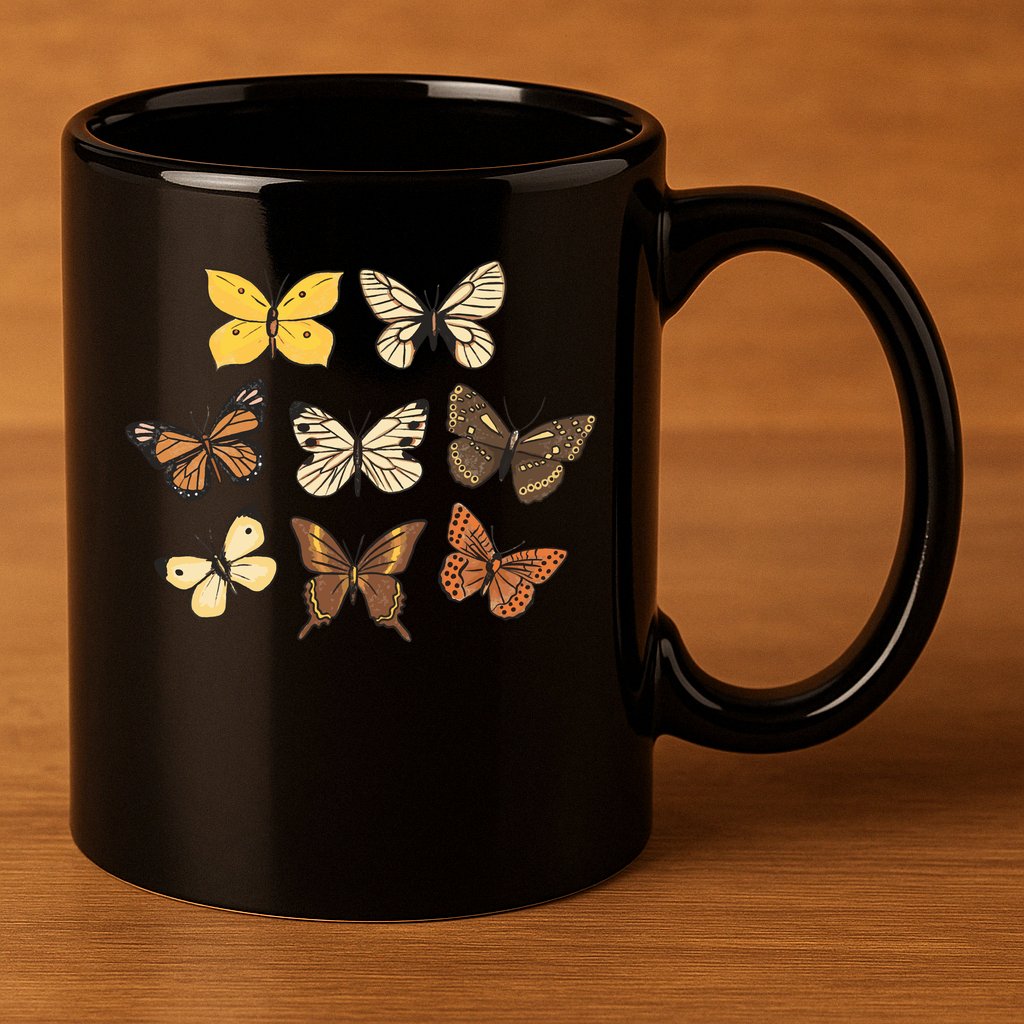 Butterfly Species 11oz C Handle Ceramic Mug