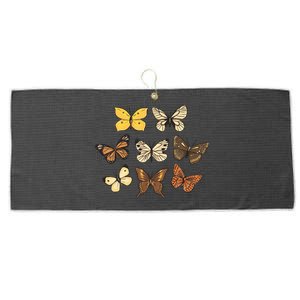 Butterfly Species Large Microfiber Waffle Golf Towel