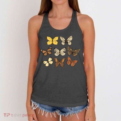 Butterfly Species Women's Knotted Racerback Tank