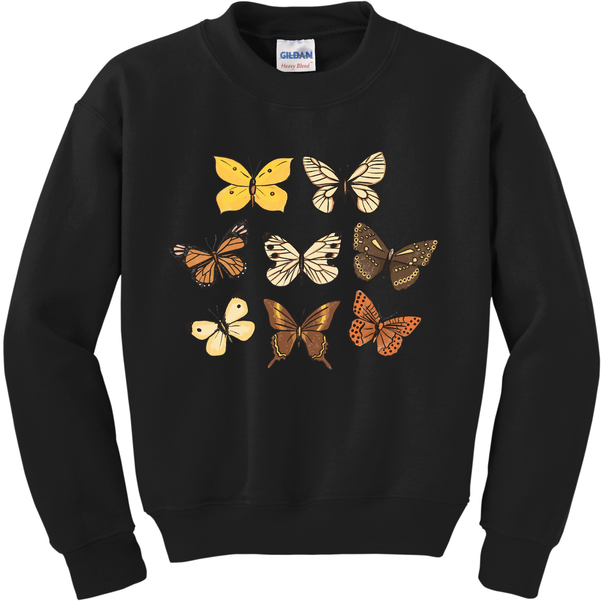 Butterfly Species Kids Sweatshirt