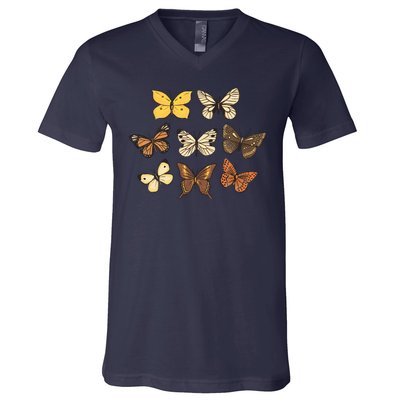 Butterfly Species V-Neck T-Shirt