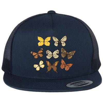 Butterfly Species Flat Bill Trucker Hat