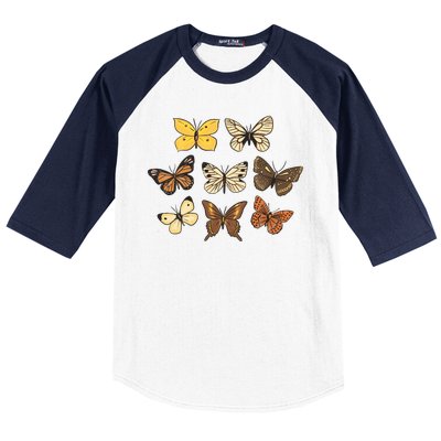 Butterfly Species Baseball Sleeve Shirt