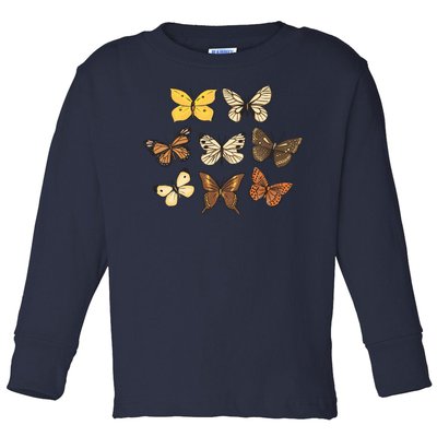 Butterfly Species Toddler Long Sleeve Shirt