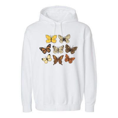 Butterfly Species Garment-Dyed Fleece Hoodie