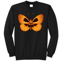 Butterfly With Face Halloween Pumpkin Sweatshirt