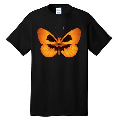 Butterfly With Face Halloween Pumpkin Tall T-Shirt