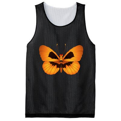 Butterfly With Face Halloween Pumpkin Mesh Reversible Basketball Jersey Tank