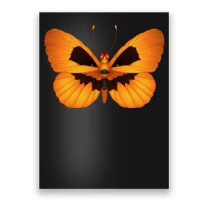 Butterfly With Face Halloween Pumpkin Poster