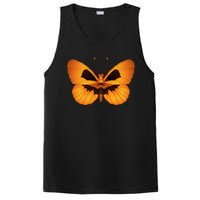 Butterfly With Face Halloween Pumpkin PosiCharge Competitor Tank