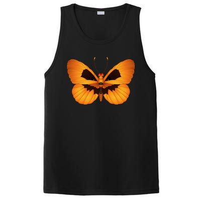 Butterfly With Face Halloween Pumpkin PosiCharge Competitor Tank