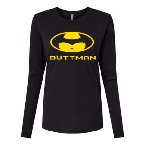 Buttman Womens Cotton Relaxed Long Sleeve T-Shirt