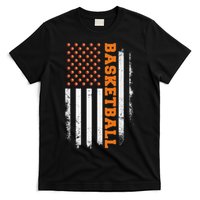 Basketball Usa Us Flag Basketball T-Shirt