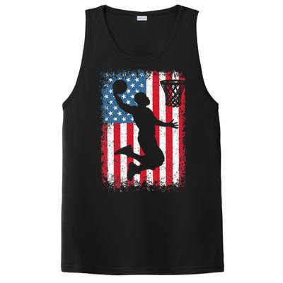 Basketball Usa Us Flag Basketball PosiCharge Competitor Tank