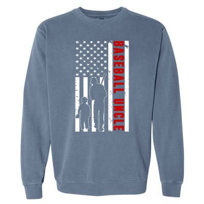 Baseball Uncle USA Flag Garment-Dyed Sweatshirt