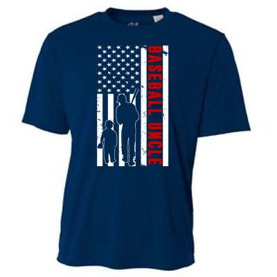 Baseball Uncle USA Flag Cooling Performance Crew T-Shirt