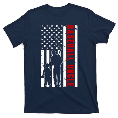 Baseball Uncle USA Flag T-Shirt