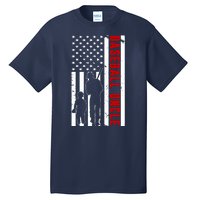 Baseball Uncle USA Flag Tall T-Shirt