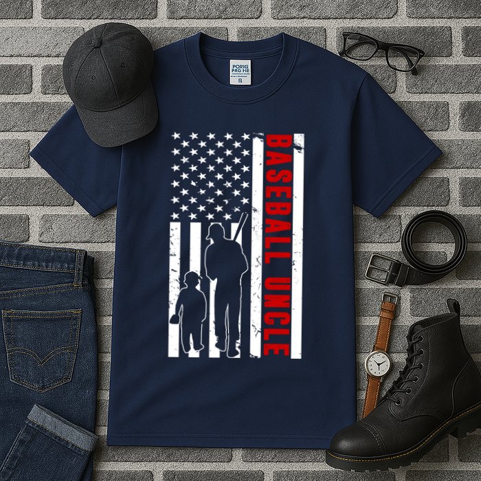 Baseball Uncle USA Flag Tall T-Shirt