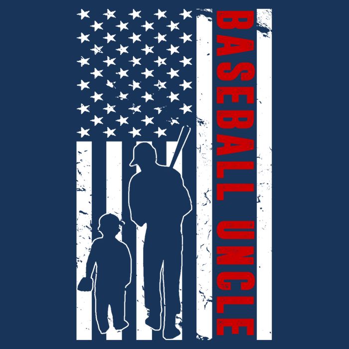 Baseball Uncle USA Flag Tall T-Shirt