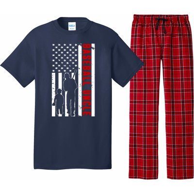 Baseball Uncle USA Flag Pajama Set