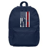 Baseball Uncle USA Flag 16 in Basic Backpack