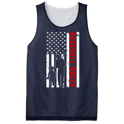 Baseball Uncle USA Flag Mesh Reversible Basketball Jersey Tank