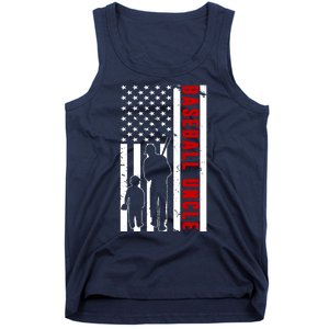 Baseball Uncle USA Flag Tank Top