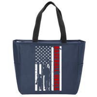 Baseball Uncle USA Flag Zip Tote Bag