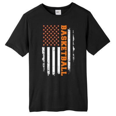 Basketball USA US Flag Basketball Men Tall Fusion ChromaSoft Performance T-Shirt