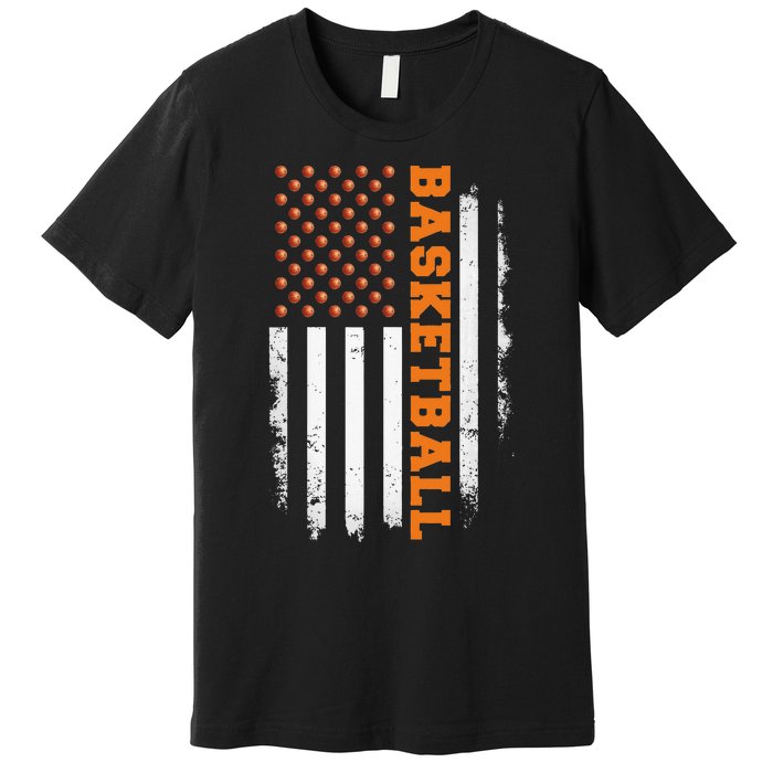 Basketball USA US Flag Basketball Men Premium T-Shirt