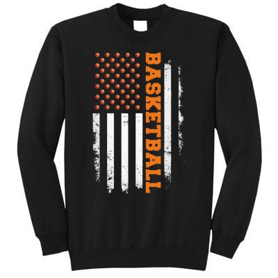 Basketball USA US Flag Basketball Men Tall Sweatshirt