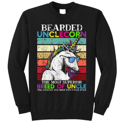 Bearded Unclecorn Uncle Unicorn  Funny Sweatshirt