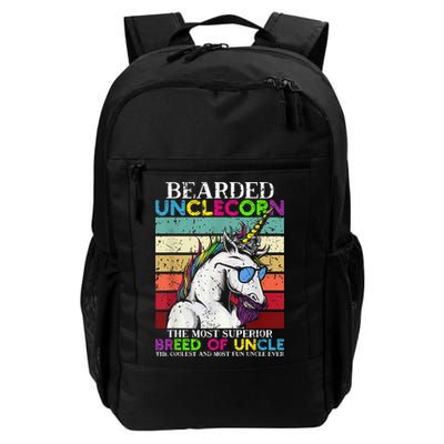 Bearded Unclecorn Uncle Unicorn  Funny Backpack