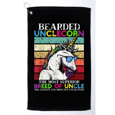 Bearded Unclecorn Uncle Unicorn  Funny Golf Towel