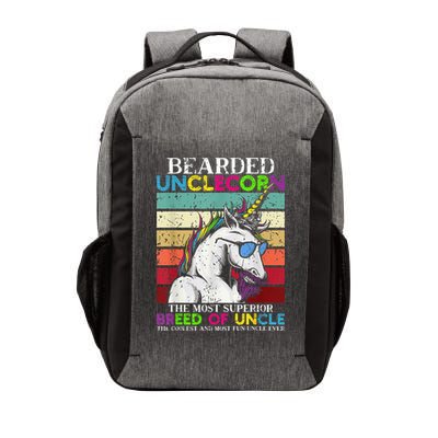 Bearded Unclecorn Uncle Unicorn  Funny Vector Backpack